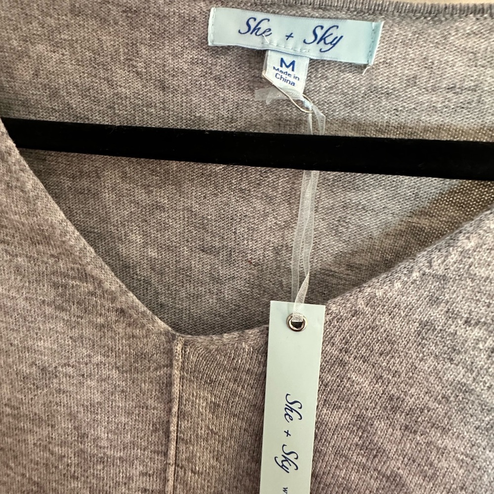Heather Gray Women's Sweater - Picture 3 of 3